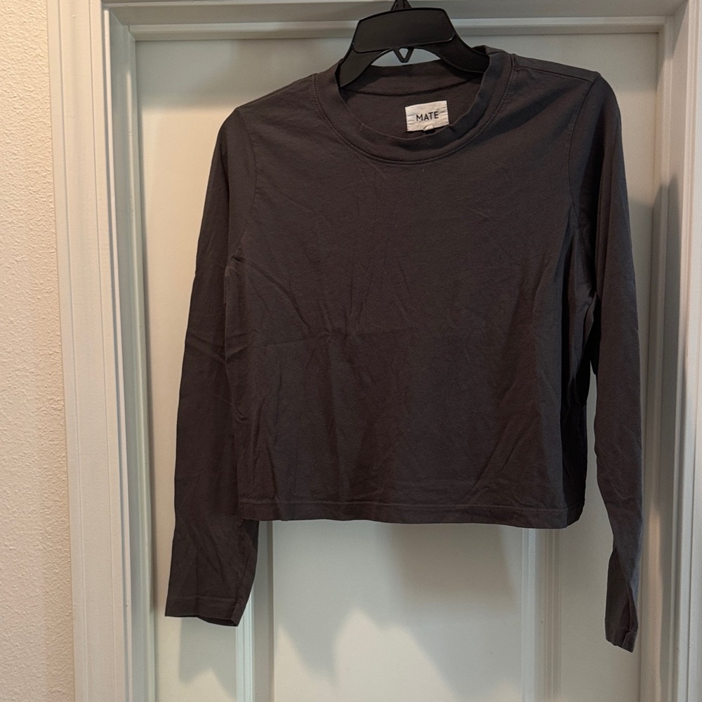 MATE the Label Dark Gray Long Sleeve Tee
